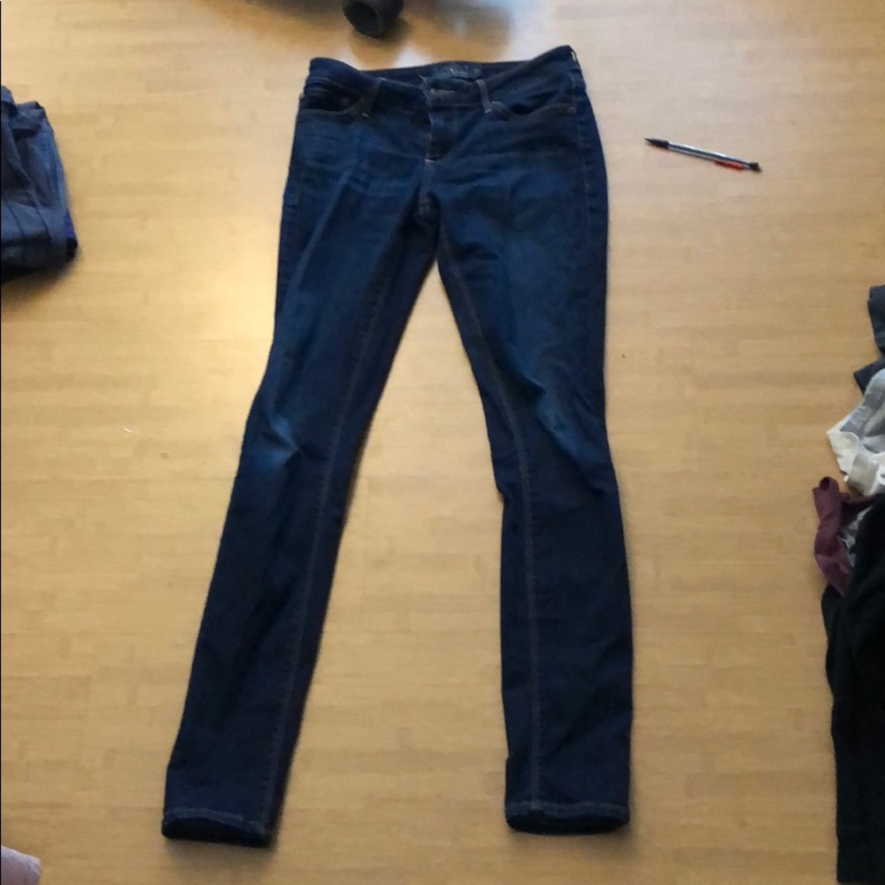 Dark blue lucky brand jeans warm 3 times